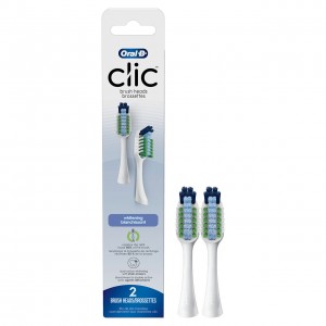 Oral-B Clic Toothbrush Whitening Replacement Brush Heads Accessories White | AU_OB38437