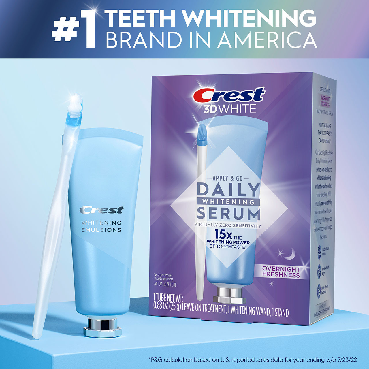 Oral-B 3DWhite Daily Whitening Serum Overnight Freshness Accessories Blue | AU_OB39674