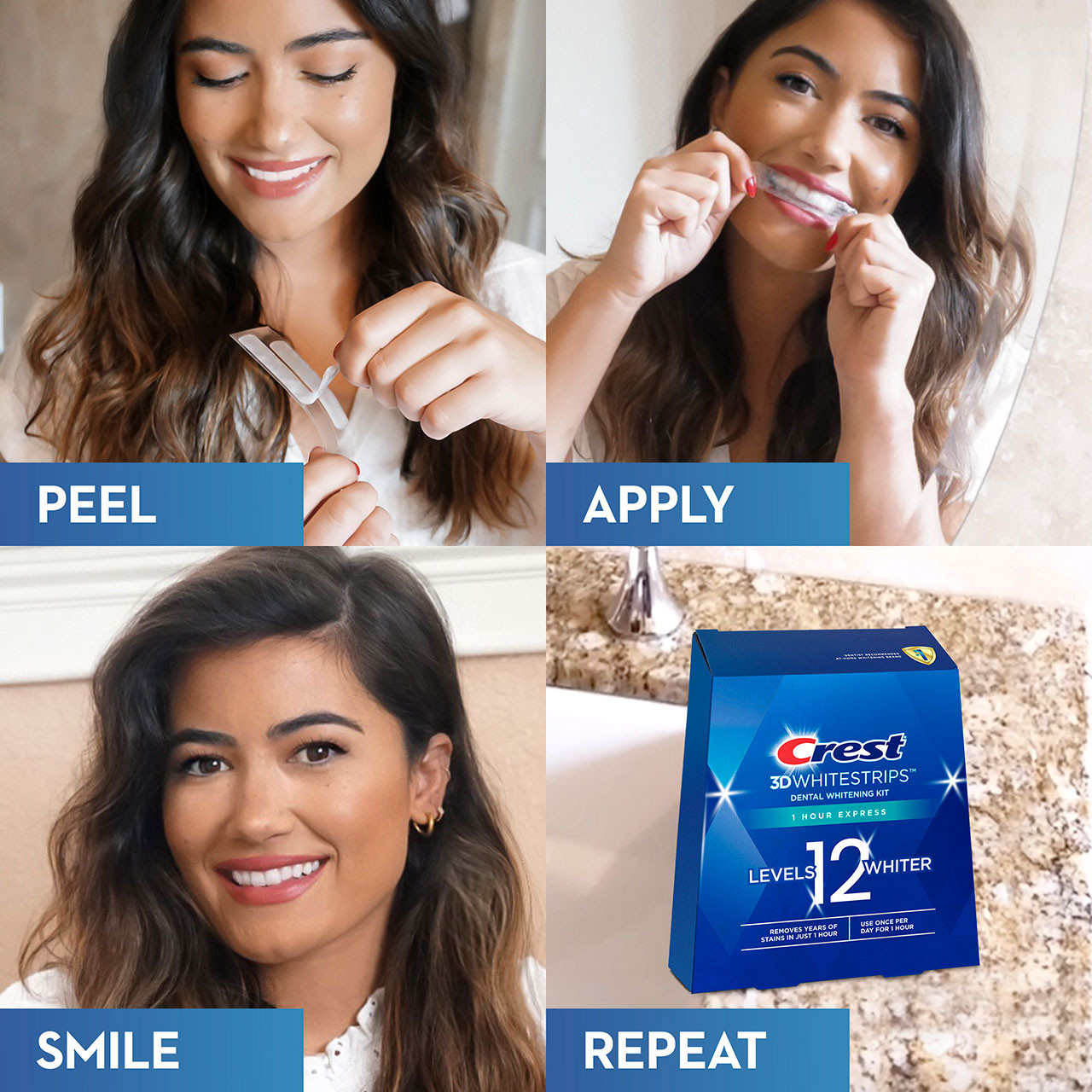 Oral-B 3DWhitestrips 1 Hour Express Accessories Blue | AU_OB53969