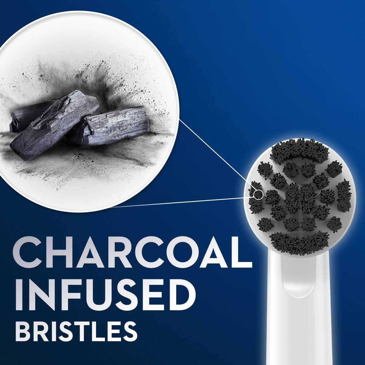 Oral-B Charcoal bristles Others Brush Heads Grey | AU_OB33695