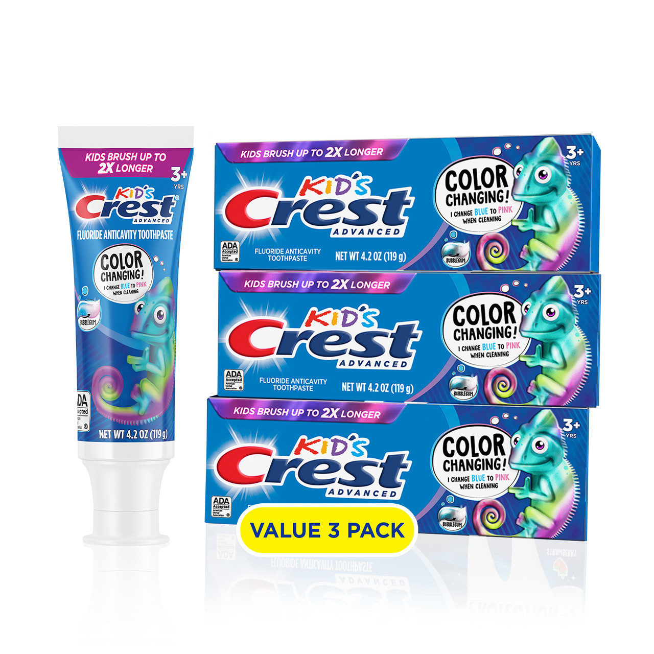 Oral-B Crest Kids Enamel + Cavity Protection Bundles White / Blue | AU_OB12227