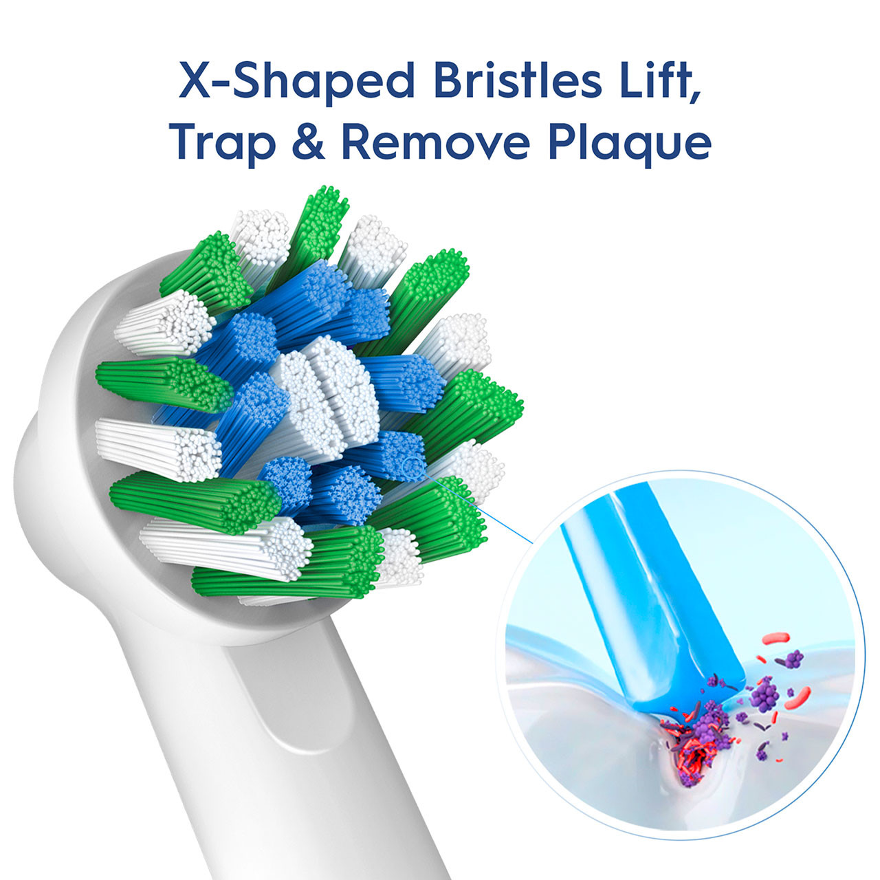 Oral-B CrossAction X-Filament Others Brush Heads Blue | AU_OB54172