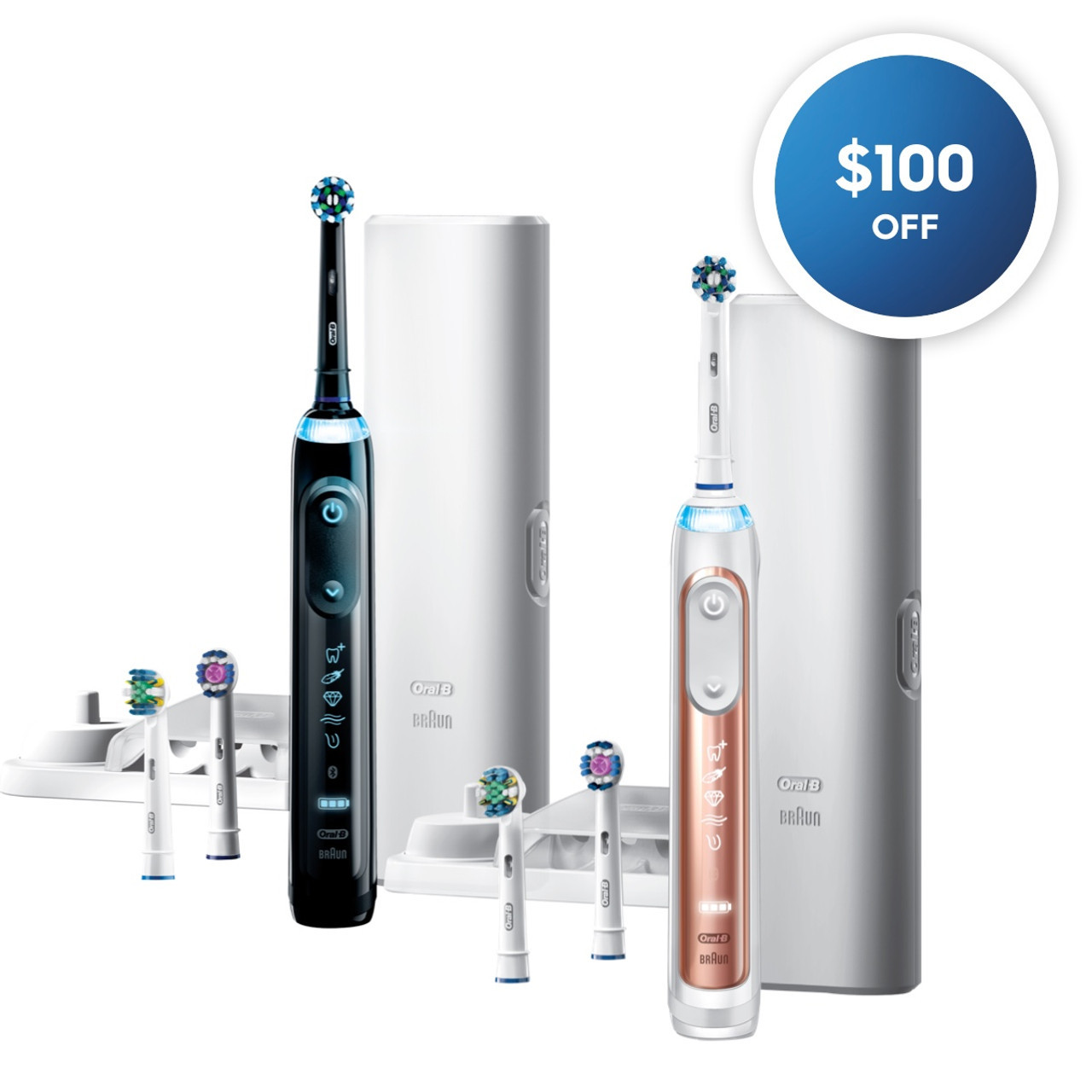 Oral-B Genius 7500 Rechargeable Genius Series Black Rose Gold | AU_OB65311