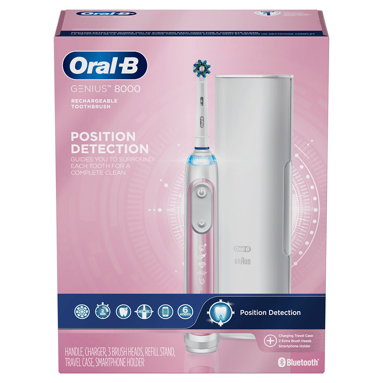 Oral-B Genius 8000 Rechargeable Genius Series Pink | AU_OB40915