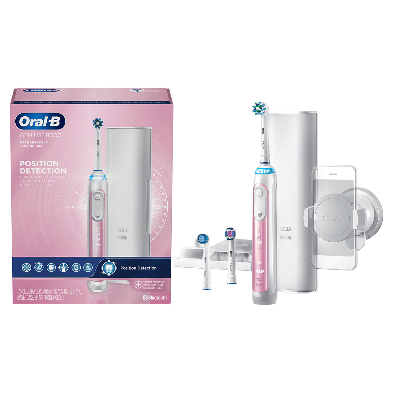 Oral-B Genius 8000 Rechargeable Genius Series Pink | AU_OB40915