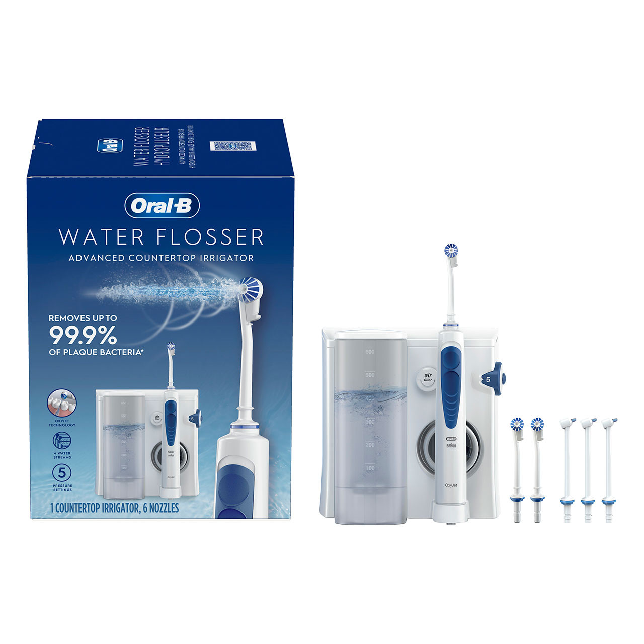 Oral-B Water Flosser Advanced Countertop Irrigator Accessories White | AU_OB31249