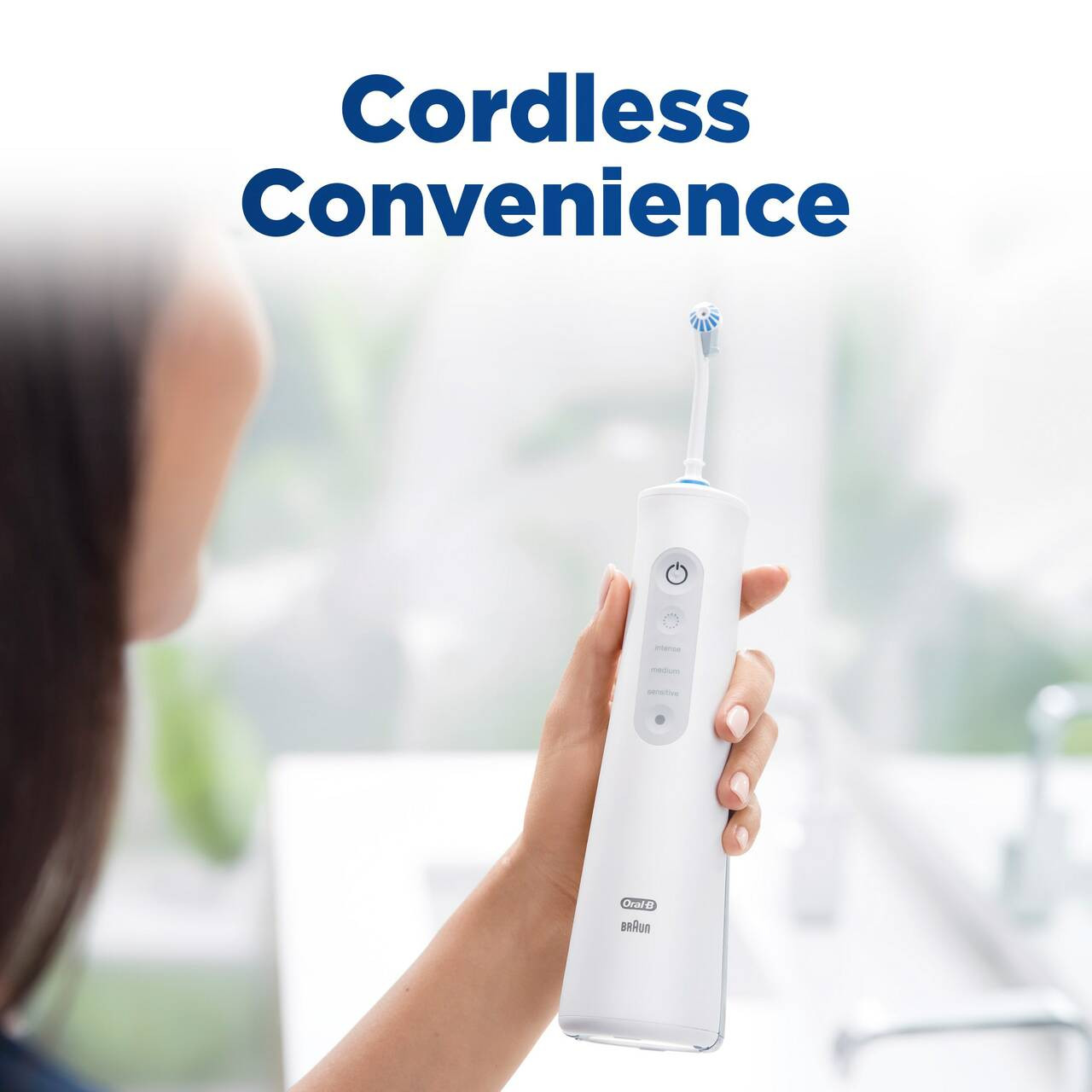 Oral-B Water Flosser Advanced, Portable Oral Irrigator Handle Accessories White | AU_OB13149