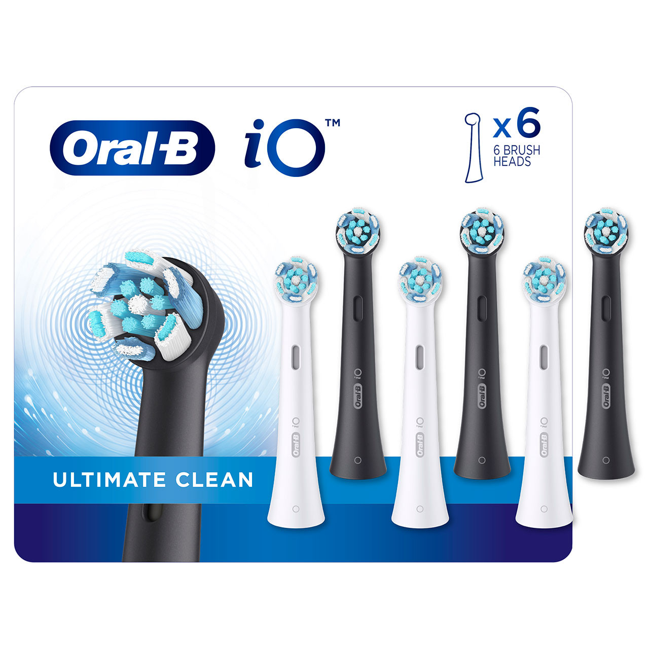 Oral-B iO Ultimate Clean iO Brush Heads White / Black | AU_OB85787