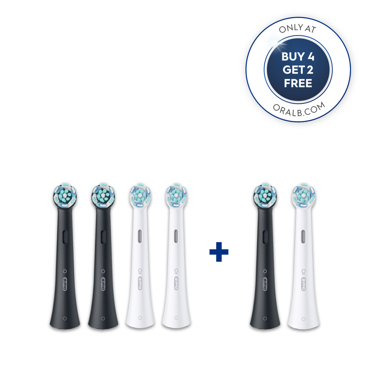 Oral-B iO Ultimate Clean iO Brush Heads White / Black | AU_OB85787